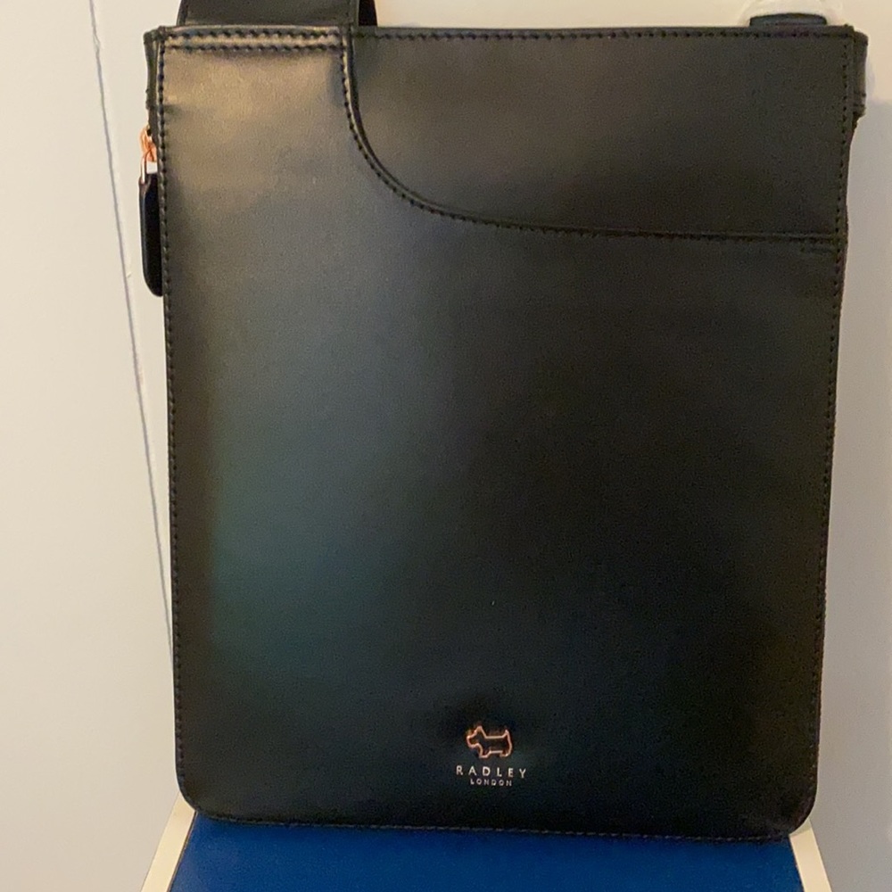 COPY - NWT RADLEY LONDON Black leather crossbody bag. Specs in photos attached …